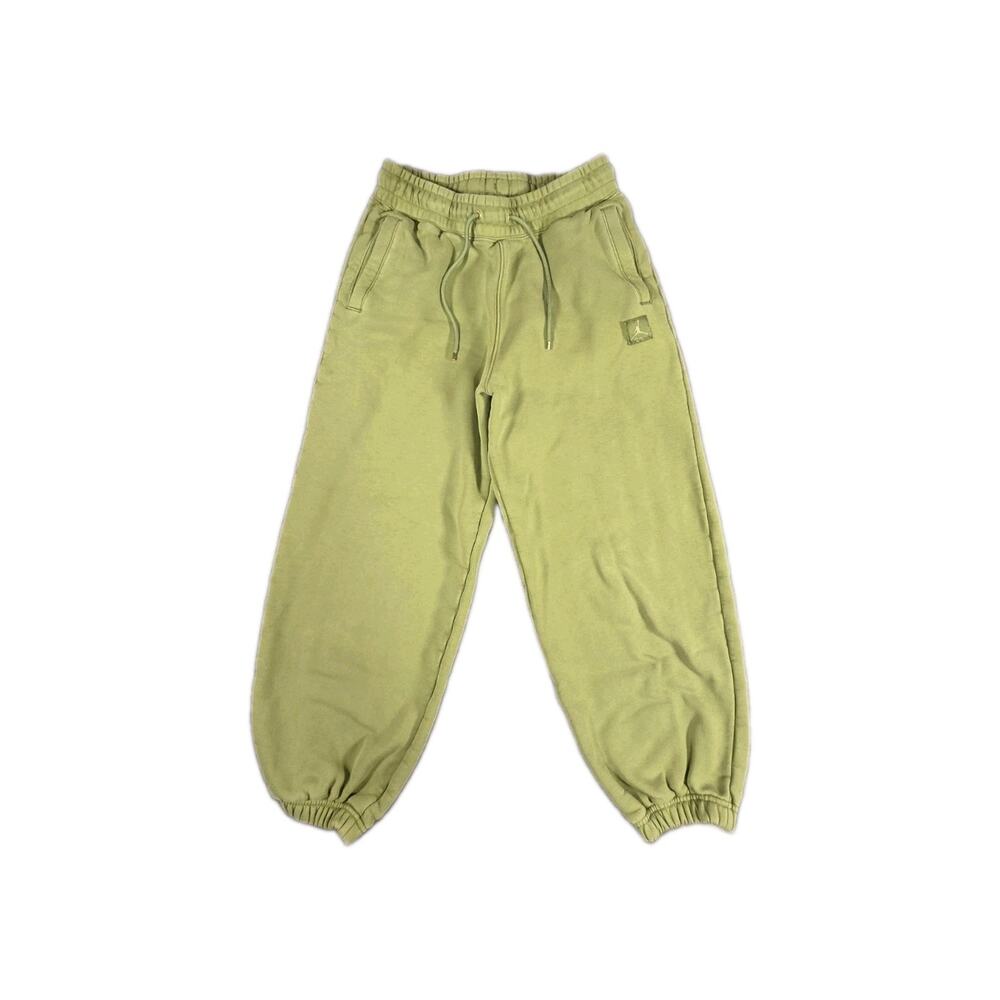 Air Jordan Sweatpants Womens Sz S Flight Joggers Nike Fleece Jumpman Green C12